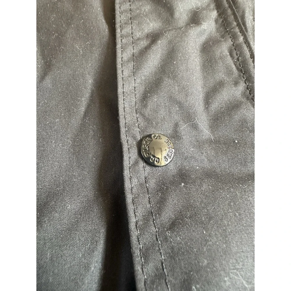 Filson Mile Marker Cover Cloth Waxed Coat XXL Made In USA BLACK EUC